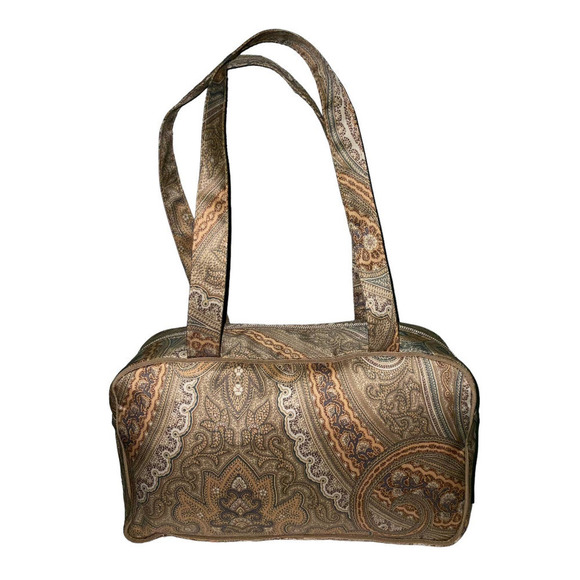 Etro Paisley Canvas Shoulder Bag - Picture 2 of 15